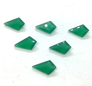 Piedra preciosa natural suelta facetada corte cometa ónix verde para joyería surtida - Imagen 1 de 21