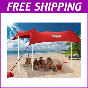 Stylish 10X10 ft Red Outdoor Sun Shade Canopy - Perfect for Family & Friends - Picture 1 of 11