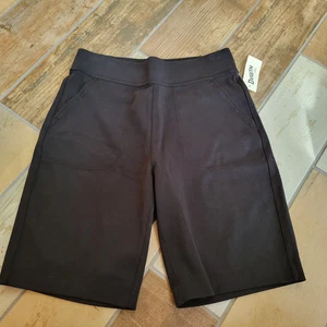 Neu mit Etikett Duluth Trading Co. schwarze Damen-Radshorts Größe Kleine 10 Zoll Schrittlänge NEU - Bild 1 von 2