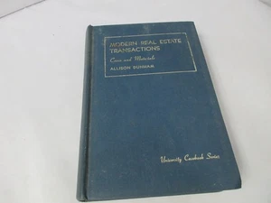 MODERN REAL ESTATE TRANSACTIONS Allison Dunham 1958 2nd Edition Hardback - Picture 1 of 17