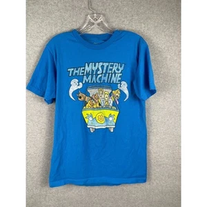 Scooby Doo T-Shirt Herren M Blau Mystery Machine Retro 80er Cartoon Kurzarm - Bild 1 von 7
