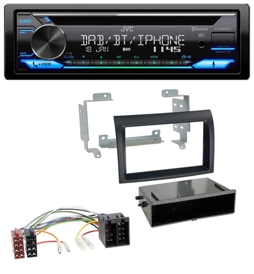 JVC Bluetooth MP3 USB DAB CD Autoradio für Fiat Ducato (2006-2010) schwarz - Bild 1 von 4