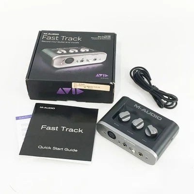 M-AUDIO Fast Track USB Interface Recording Tool - Boxed VGC - Image 1 of 4