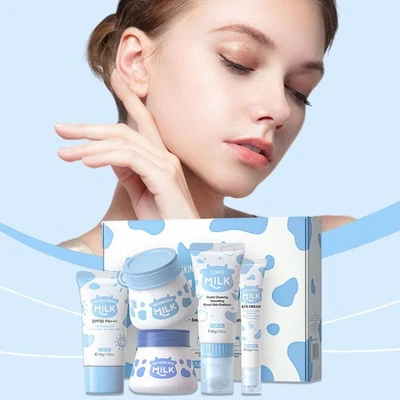 +5piece Skincare Set Milk Beauty Gift Sets For Teenage GirlsComfort U3D5 - Image 1 of 4
