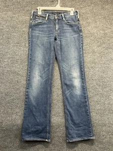 Polo Ralph Lauren Jeans Women 27 Bootcut Tribeca 114 Whiskered Denim Pants - Picture 1 of 11