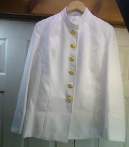 US Navy Ladys chocker Dress Uniform White Jacket sz 20 mr - Picture 1 of 5