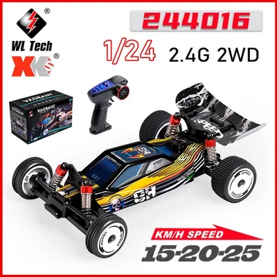 WLToys 1/24 RC Racing Car 244016 2WD 15-20-25KM/h 2.4Ghz Electric Model Vehicle - Image 1 of 4
