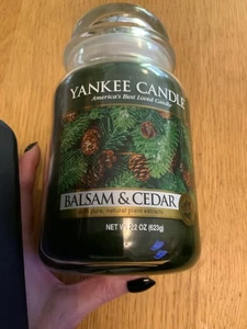 Yankee Candle Balsam and Cedar Christmas Large Jar 22 oz Glaskerze - Bild 1 von 5