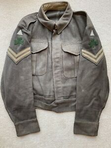 1943 dated Battledress blouse with battle insignia to Inniskilling Fusiliers