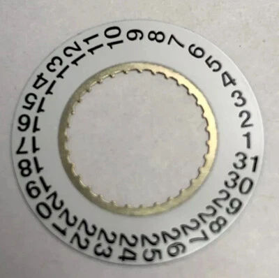 Auténtica rueda de fecha Patek Philippe blanca 20,9 mm Foto 1 de 4