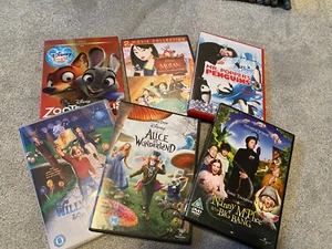 Dvd Bundle Kids. Nanny McPhee. Mr Poppers Penguins. Zootropolis. Mulan. Alice - Picture 1 of 1