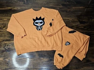 Forever 21 x Hello Kitty & Friends Halloween Fleece Badtz-Maru SweatSuit 3XL - Picture 1 of 10