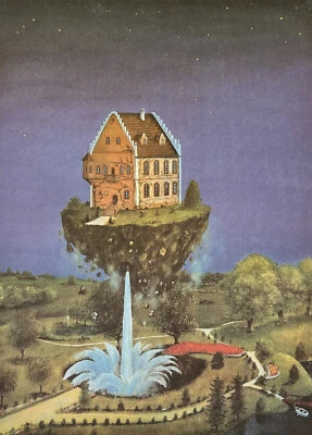 Michael Höher, Lithographie, Surrealismus, handsigniert, Das Turbo-WC - Bild 1 von 3