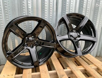 Ruedas escalonadas 20x9,5/20x11 para Dodge Charger Challenger negro brillante 20" Foto 1 de 4