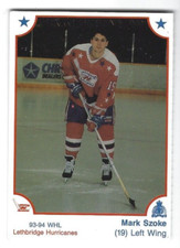 1993-94 Lethbridge Hurricanes (WHL) Mark Szoke