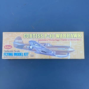 GUI501 Guillows Curtiss P40 Warhawk Kit, 16.5" Balsawood NEW SEALD M3 - Picture 1 of 3