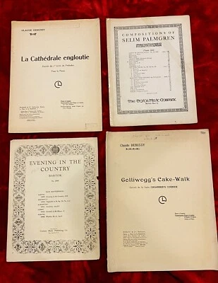 4 VTG Sheet Music Various Artists for Piano 1908 - 1916 Bulk Lot - Image 1 of 4
