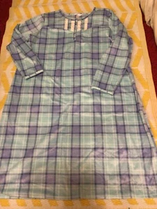 ADONNA Nachtwäsche blau verschneit kariert bequem & weich Größe XXLarge ~ Neu mit Etikett - Bild 1 von 6