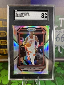 2022-23 Panini Prizm Jabari Smith Jr Silver Prizm Rookie #228 SGC 8 Houston - Picture 1 of 2