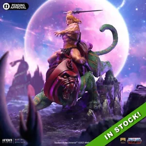 IRON STUDIOS - MOTU MASTERS OF THE UNIVERSE - HE-MAN AND BATTLECAT 1/10 DELUXE - Foto 1 di 6