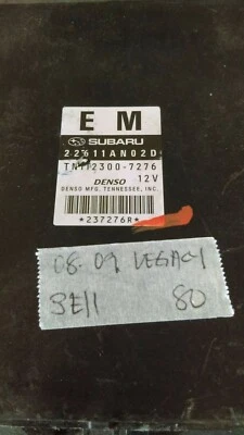 Computadora ecu ecm 22611AN02D Subaru Legacy 2008-2009 Foto 1 de 2