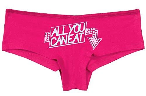 Knaughty Knickers Al You Can Eat Pink Panties Oral Aint Gonna Lick Itself Sexy - Image 1 of 1