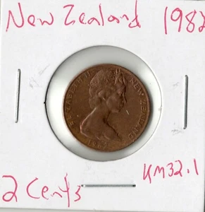 Moneda Nueva Zelanda 2 centavos 1982 KM32,1 - Imagen 1 de 2