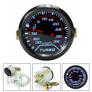 new 2'' 52mm LED Turbo Boost Vacuum Press Pressure Gauge Meter Up 35 Psi QW* - Picture 1 of 8
