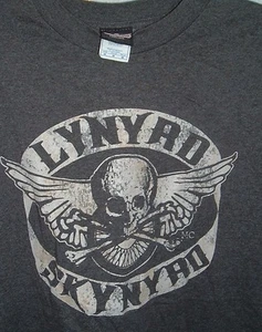 Lynyrd Skynyrd Winterland T-Shirt M grau Skull Wings Design Classic Rock Tee - Bild 1 von 3