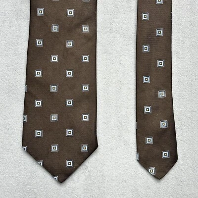 Ike Behar Geometric 100% Silk Neck Tie Men's 59" - Image 1 of 4