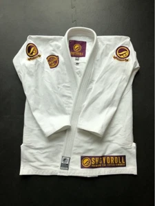 New White Shoyoroll Batch 83 Mamba Competitor Kimono bjj 450 GSM Uniform w - Picture 1 of 6