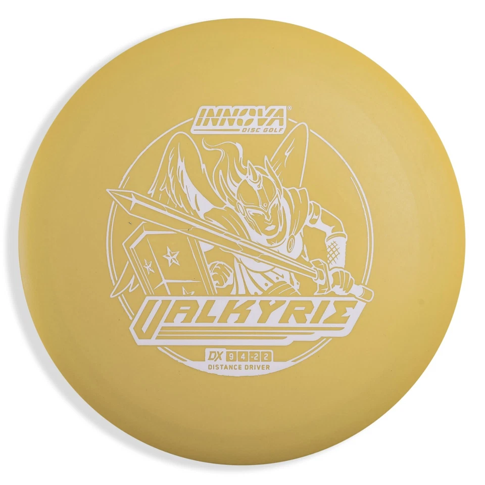 Innova DX Valkyrie Distance Driver Golf Disc, Yellow With White - Image 1 of 1