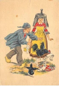 01 - SAN62566 - Bresse - Ein Homme Versucht D' Catch Der Hühner - -kleidung - Bild 1 von 2