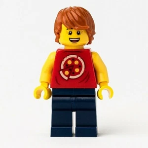 New LEGO Ronny Pizza Eater Minifigure - Hidden Side - 70422 (hs028) - Picture 1 of 2