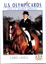 1992 Carol Lavell 40 Impel US Olympicards Trading Card TC CC