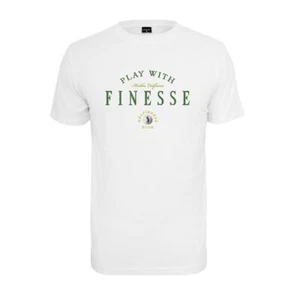 Mister Tee Finesse Tee Top Shirt Golf Sports White Print Classic Top - Picture 1 of 4