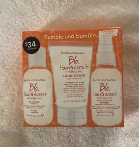 Bumble and Bumble Bb Hairdresser's Invisible Oil Starter Set - 3 Pieces Set New - Picture 1 of 3