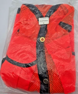 Neu in Tasche Forstzulieferer OccuNomix Netz Feldweste orange 6 Taschen Größe XL - Bild 1 von 17