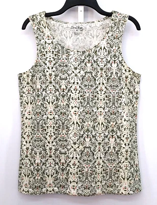 Blusa sin mangas con estampado verde medio de Coral Bay para mujer Foto 1 de 4