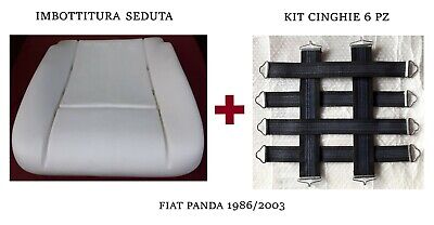 Imbottitura Cuscino Seduta + Kit Cinghie 6 Pz Per Fiat Panda I° Serie 1986/2003 • 49.49€