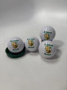 ( SET OF 4 ) St. Andrews Scotland Old Style Dual Logo Golf Ball Lot Set - Picture 1 of 4
