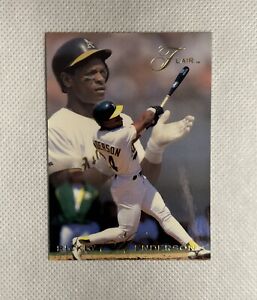 1993 Fleer Flair Rickey Henderson #260 Baseball Card Oakland Athletics A’s