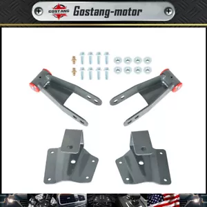 For 1999-2006Chevy Silverado GMC Sierra 4" Drop Kit Rear Shackles & Hangers - Foto 1 di 9