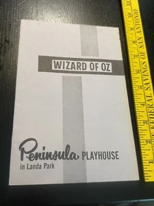 Wizard / Oz Old Vintage Playbill Peninsula Playhouse Landa Park New Braunfels TX - Picture 1 of 16