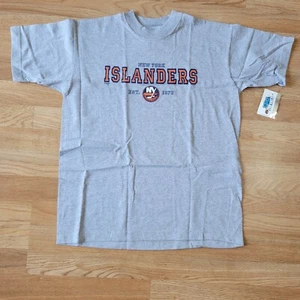 NEW NHL New York Islanders Hockey Team Logo Grey Shirt Youth Size Large - Picture 1 of 7