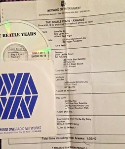 RADIO SHOW: BEATLE YEARS #96-18 AWARDS SHOW w/ RARE INTERVIEWS & 12 TUNES - Foto 1 di 1