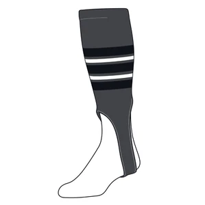 TCK Baseball Stirrups Medium (200F, 7in) Graphite, Black, White - Picture 1 of 1