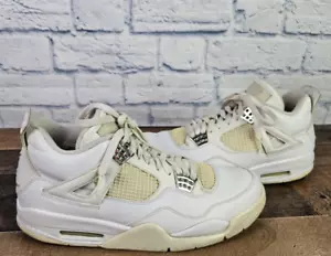 BEATERS NIKE Air Jordan 4 SIZE 10.5 Retro 25th Silver Anniversary 408202-101 - Picture 1 of 18