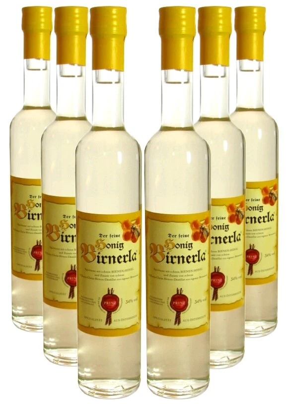 6 Flaschen Prinz Honig Birnerla ( Birnenschnaps mit Honig ) 0,5l - Bild 1 von 1