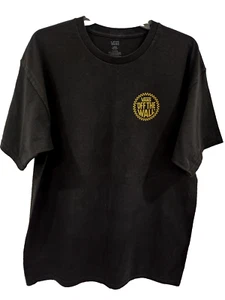 Vans Off the Wall Black T-Shirt, Large, Checkerboard - Picture 1 of 7